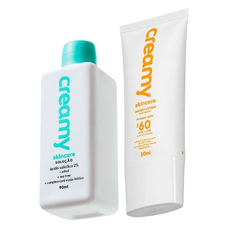 Tônico Antiacne Ácido Salicílico + Protetor Solar Fps 60 Creamy Skincare