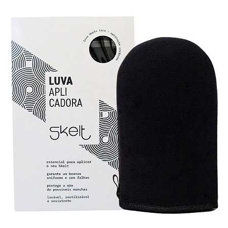 Luva Aplicadora de Autobronzeador Skelt Preta