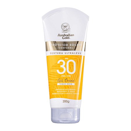 Protetor Solar Corporal Australian Gold Gel Creme Fps 30 200g