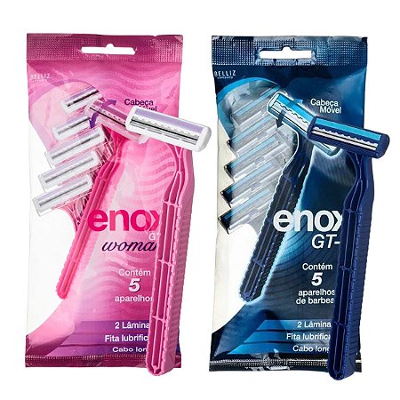 Kit Enox Aparelho de Depilar Gt-2 Woman + Aparelho de Barbear Gt-2