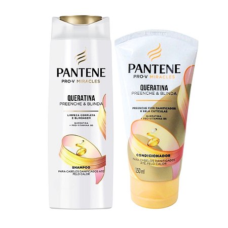 Shampoo + Condicionador Pantene Pro-v Queratina 150ml