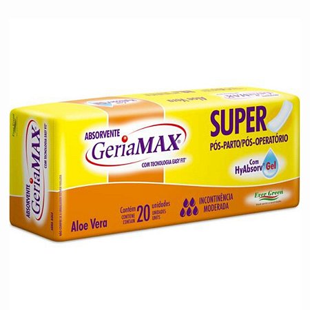 Absorvente Pós Parto/pós-operatório Geriamax C/20un