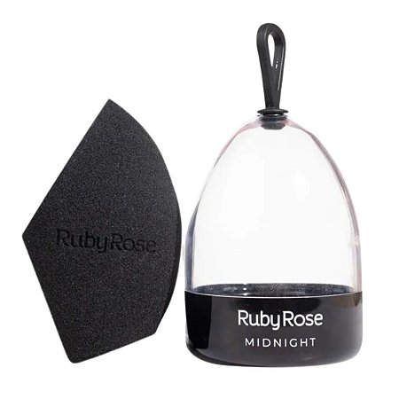 Esponja Para Maquiagem Ruby Rose Midnight Preta 7,05g
