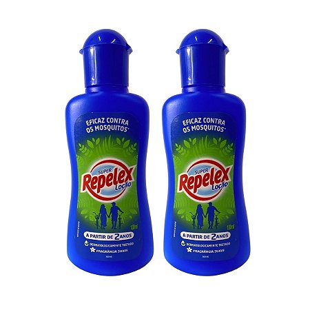 Kit Loção Repelente de Insetos Super Repelex Com 2 100ml