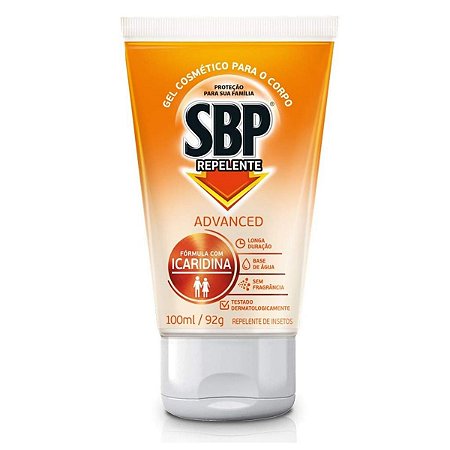 Gel Repelente de Insetos Sbp Advanced Sem Fragrância 100ml