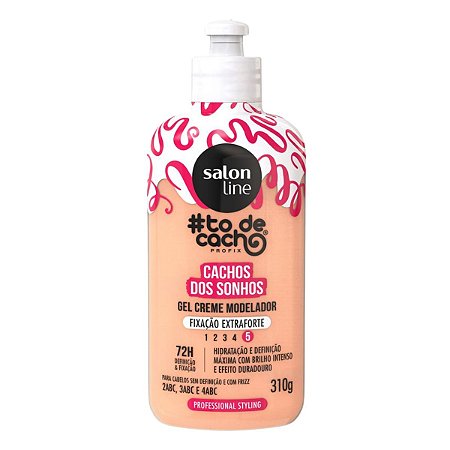 Gel Creme Modelador Salon Line #todecacho Cachos dos Sonhos Fixação Extraforte 310g