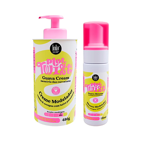 Creme Modelador Guava Cream 480g + Mousse Modelador Guava Mousse 150ml Lola Plot Twist