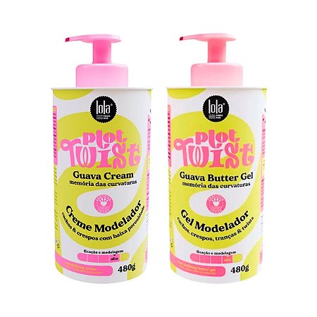 Creme Modelador Guava Cream + Gel Modelador Guava Butter Gel Lola Plot Twist 480g