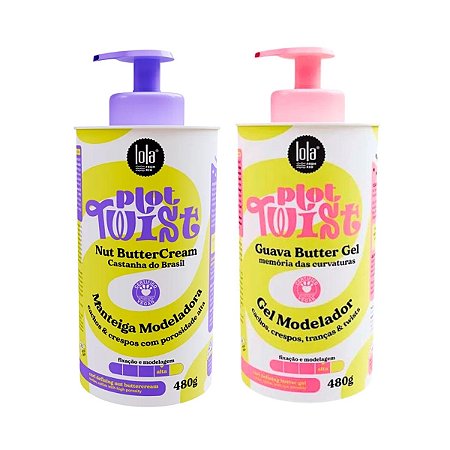 Gel Modelador Guava Butter Gel + Manteiga Modeladora Nut ButterCream Lola Plot Twist 480g