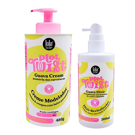 Creme Modelador Guava Cream 480g + Elixir Revitalizador Guava Elixir 200ml Lola Plot Twist