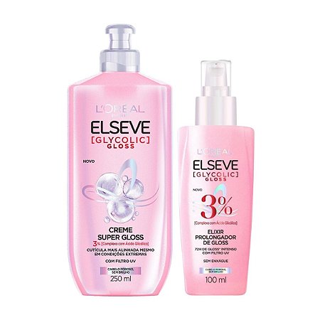 Creme Super Gloss 250ml + Sérum Prolongador De Gloss Elixir 100ml