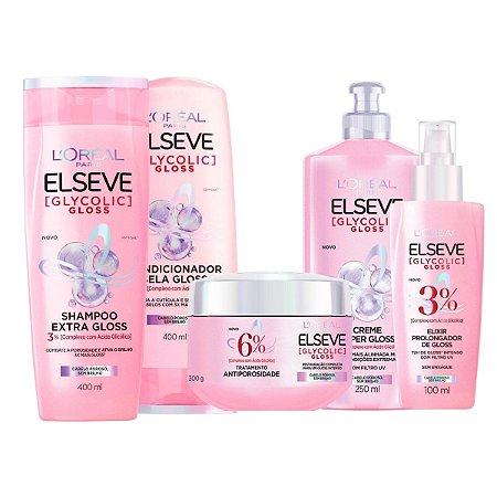 Kit Elseve Glycolic Gloss Com 5