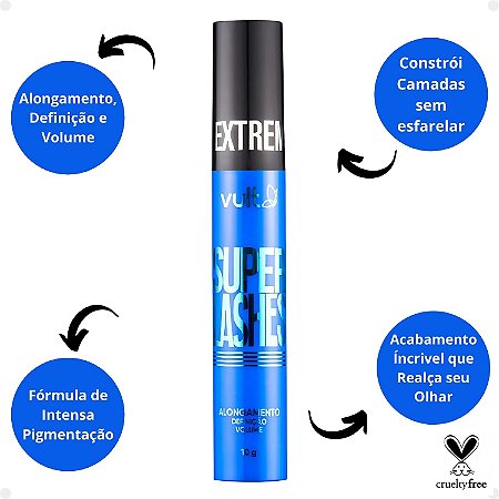 Máscara de Cílios Vult Extreme Super Lashes 10g