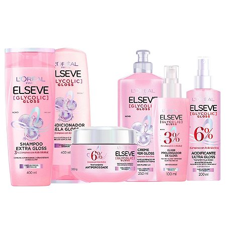 Kit Elseve Glycolic Gloss Com 6