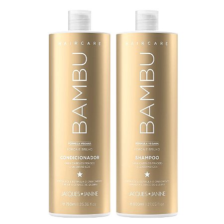 Shampoo + Condicionador Jacques Janine Hair Care Bambu 750ml