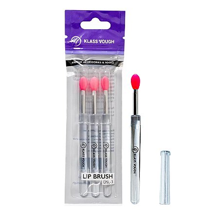 Pincel para Lábios Klass Vough Lip Brush Dsl-3 Com 3un