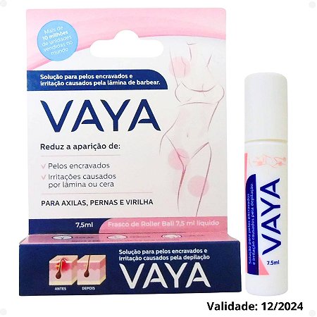 Solução de Pelo Encravado e Irritação Vaya Roller Ball Feminino 7,5ml