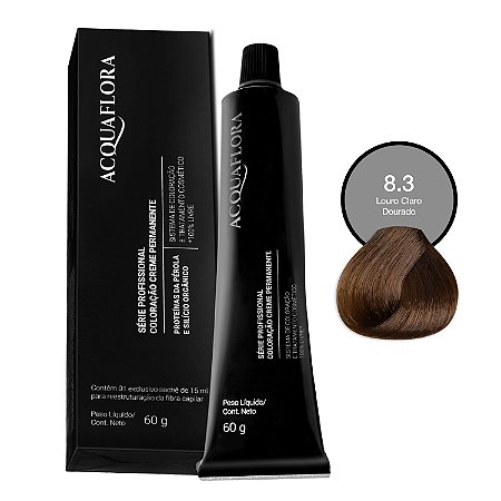 Coloração Creme Acquaflora 8.3 Louro Claro Dourado 60g