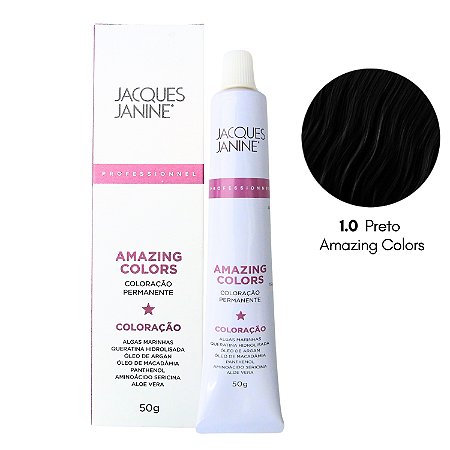 Coloração Jacques Janine 1.0 Preto 50g