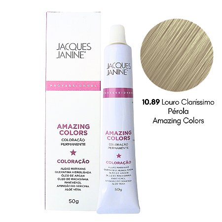Coloração Jacques Janine 10.89 Louro Clarís. Pérola 50g