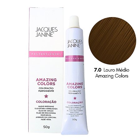 Coloração Jacques Janine 7.0 Louro Médio 50g
