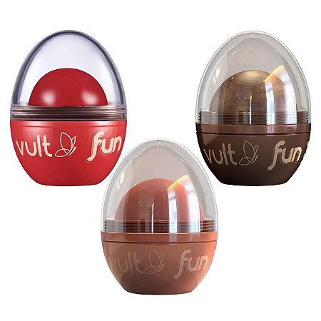 Kit 2 Blush + 1 Iluminador Vult Fun 3 em 1 6,5g