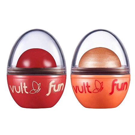 Blush Cereja Coradinha + Iluminador Rose Iluminada Vult Fun 6,5g