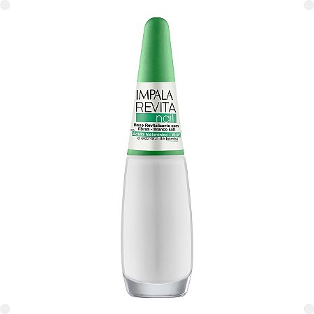 Base com Fibras Impala Revita Nail Branco Soft 7,5ml