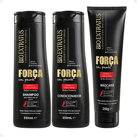 Kit Bio Extratus Força Com Pimenta Com 3