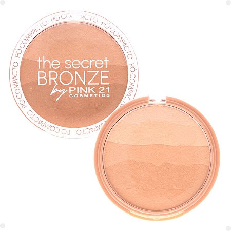 Pó Compacto Pink 21 The Secret Bronze 04