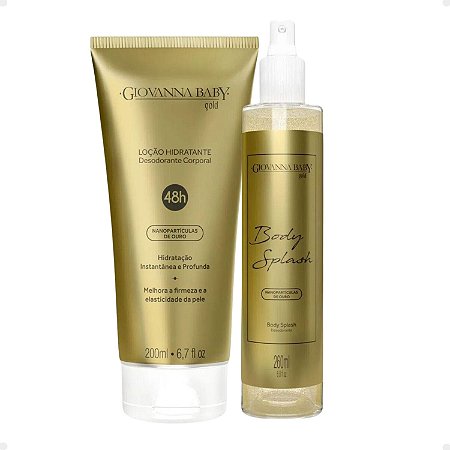 Kit Giovanna Baby Gold: 1 Body Splash e 1 Loção Hidratante