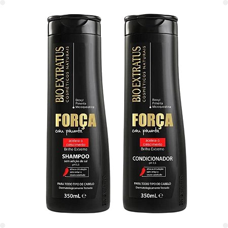 Shampoo + Condicionador Bio Extratus Força Com Pimenta 350ml