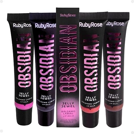 Kit Lip Balm Ruby Rose Obsidian Jelly Jewel Com 4
