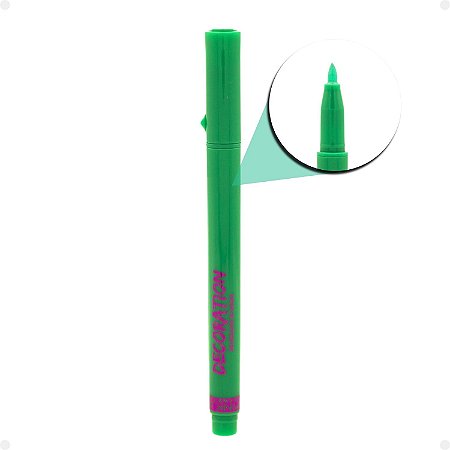 Caneta Delineadora de Unhas Pink 21 Decoration Verde 3,2g