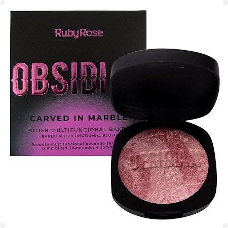 Blush Multifuncional Ruby Rose Obsidian Carved In Marble Pietà Hb-1002-3
