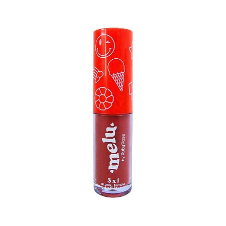 Blush, Batom e Sombra 3x1 Melu By Ruby Rose Summer Baby 06