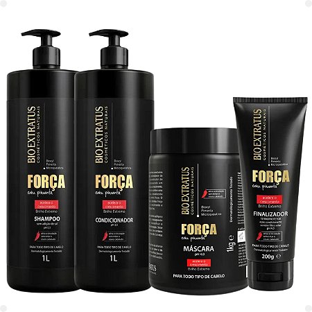 Kit Bio Extratus Força Com Pimenta Com 4
