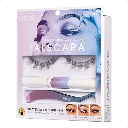 Kit Extensão de Cílios Kiss New York Falscara KfcK01