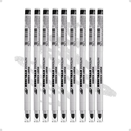 Kit Lápis Retrátil de Olhos Ruby Kisses Intense Eyeliner Egg Shells Com 9 RAE06BR
