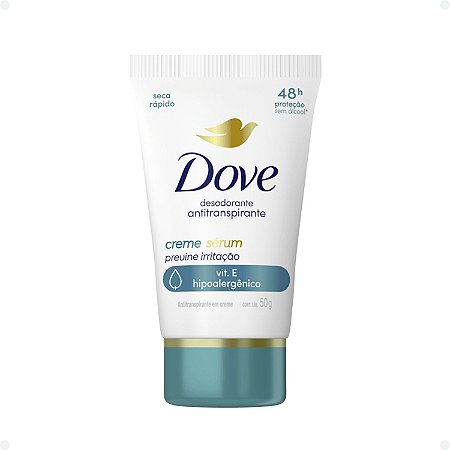 Desodorante Creme Sérum Dove Antitranspirante Previne Irritação