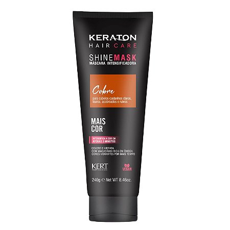 Máscara Intensificadora Keraton Kert Shine Mask Cobre 240g