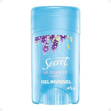 Antitranspirante Gel Invisible Secret pH Balanced Lavender 45g
