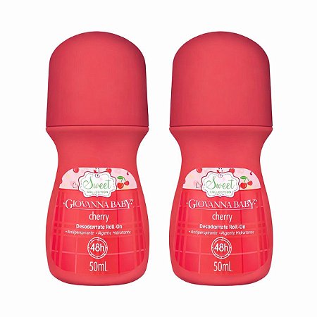 Kit Giovanna Baby: 2 Desodorante Roll-on Cherry