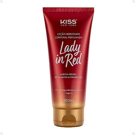 Loção Hidratante Corporal Kiss New York Lady in Red Lcb01b 180ml