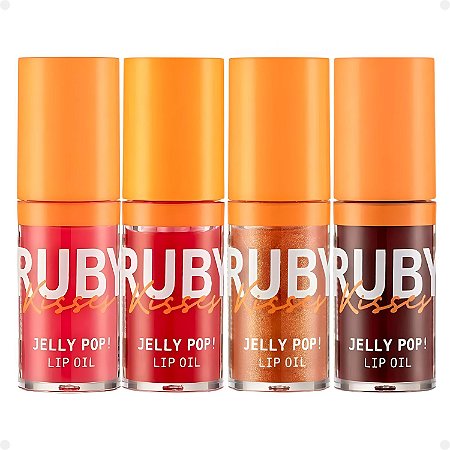 Kit Lip Oil Ruby Kisses Jelly Pop! Com 4