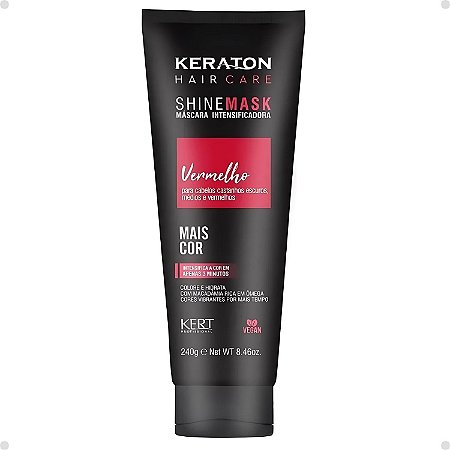 Máscara Matizadora Keraton Kert Shine Mask Vermelho 240g