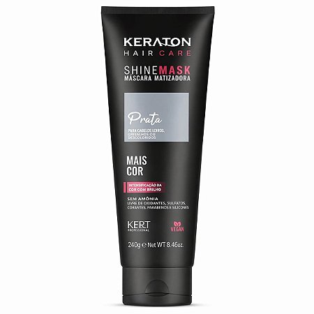 Máscara Matizadora Keraton Kert Shine Mask Prata 240g