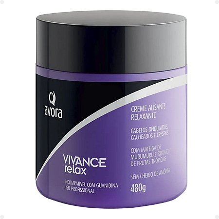 Avora Vivance Relax Tioglicolato Creme Alisante/relaxante 480g