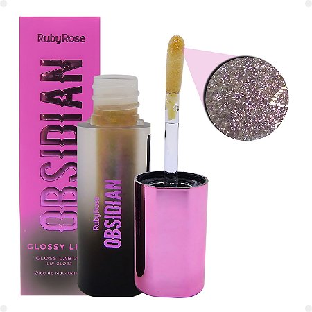 Gloss Labial Ruby Rose Obsidian Glossy Lips Malachite Hb-7200-1