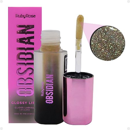 Gloss Labial Ruby Rose Obsidian Glossy Lips Rose Quartz Hb-7200-3